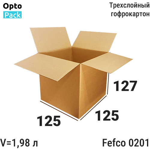 Коробка картонная 125х125х127 мм